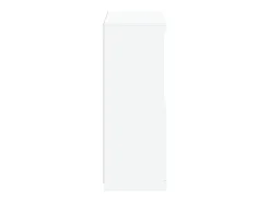 Armário de apoio com luzes LED derivados de madeira branco