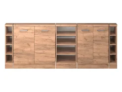 Armário de cozinha para sótão inclinado carvalho goldkraft 210x46x81.6 r-line