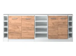 Armário de cozinha para sótão inclinado carvalho goldkraft 210x46x81.6 r-line