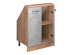 Armário de cozinha para sótão inclinado betão 60x46x81.6 r-line