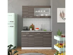 Armário de cozinha para sótão inclinado cinza nobre 60x46x81.6 r-line