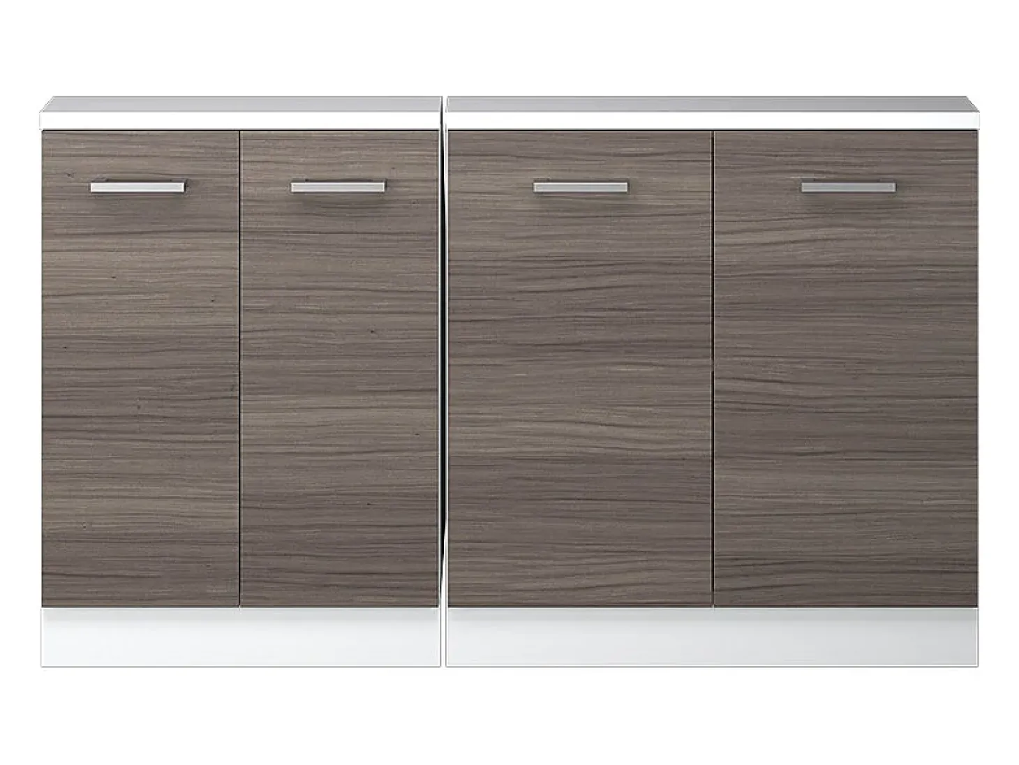 Armário de cozinha para sótão inclinado cinza nobre 140x46x81.6 r-line