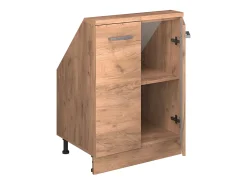 Armário de cozinha para sótão inclinado carvalho goldkraft 60x46x81.6 r-line