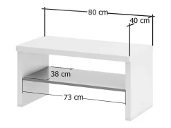 Armário de entrada Dbara, Entrada de cabide, Compoição para o átrio, Conola de armazenamento multifunçõe, Made in Italy, 80x40h40 cm, Branco brilhante e Antracite