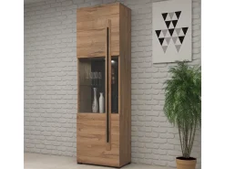 Armário de exposição LED Louis Bois de 1 porta