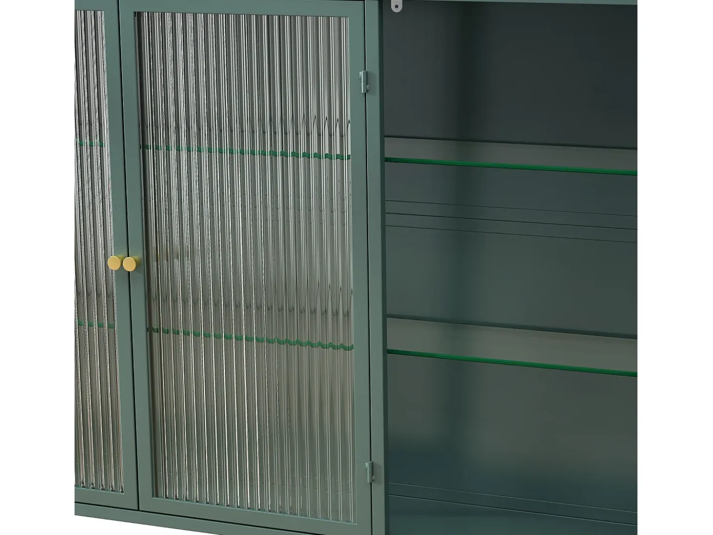 Armário de parede moderno com portas de vidro - para cozinha e banheiro - 90 × 20 × 70 cm, branco