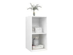 Armário de parede para TV 37x37x72 cm derivados madeira branco PT586252