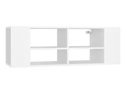 Armário de parede para TV 102x35x35 cm derivados madeira branco PT319168