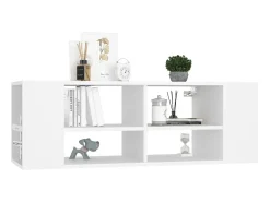 Armário de parede para TV 102x35x35 cm derivados madeira branco PT319168