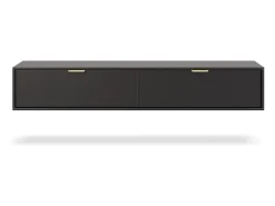 Armário de parede para TV pendurada Lexa 175 preta