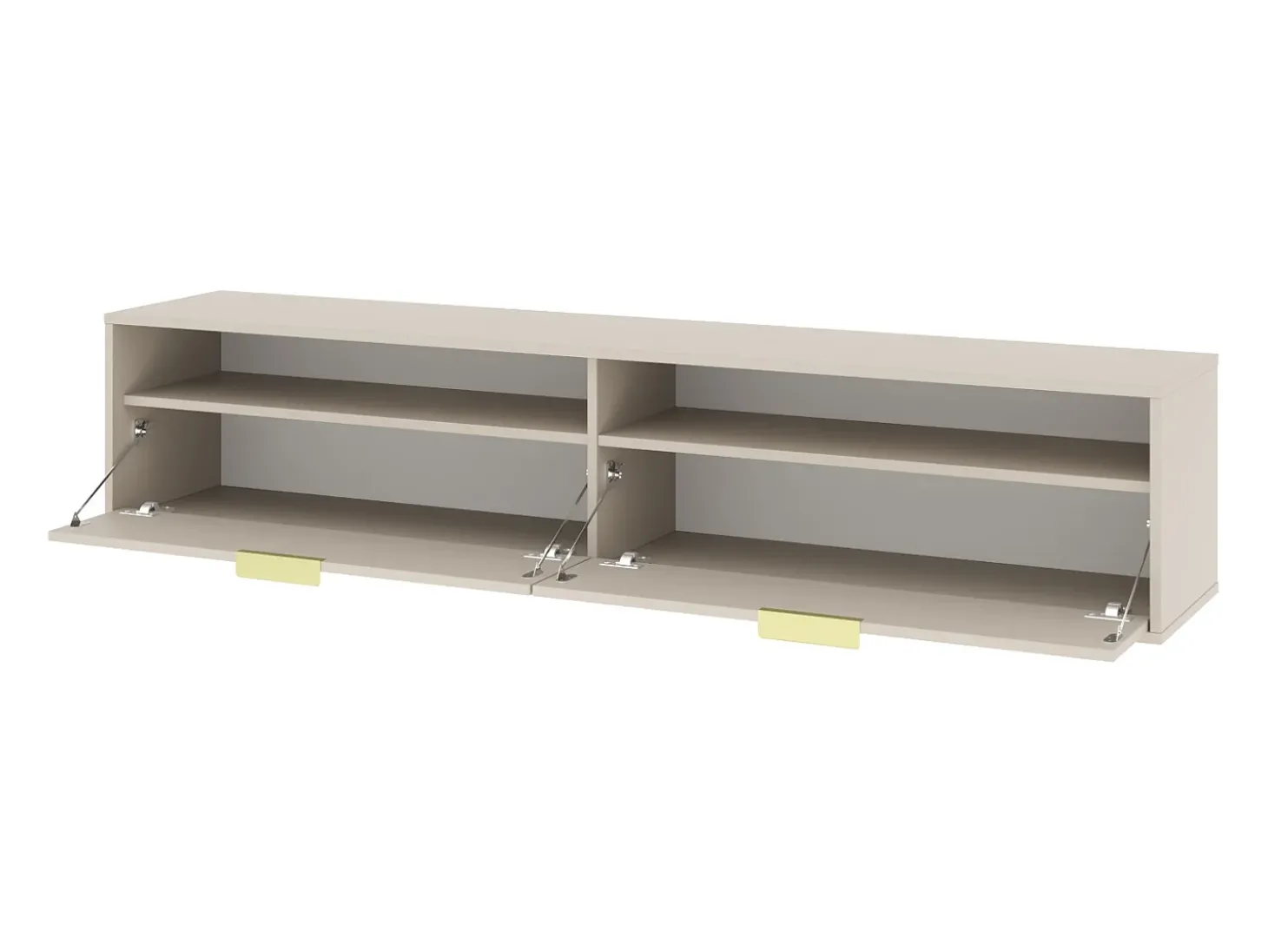 Armário de parede para TV pendurada Queen 75 cashmere