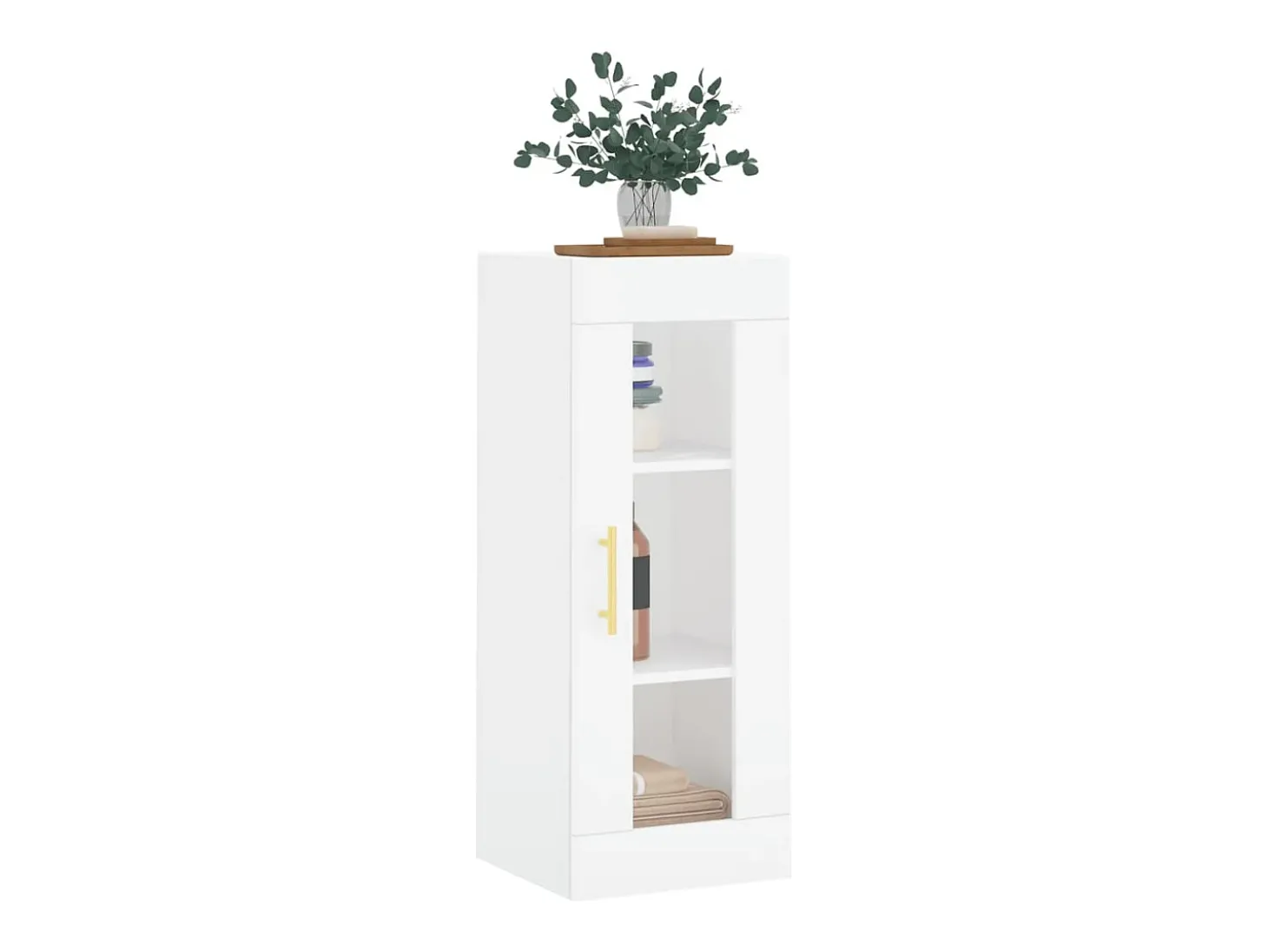 Armário de parede 34,5x34x90 cm branco