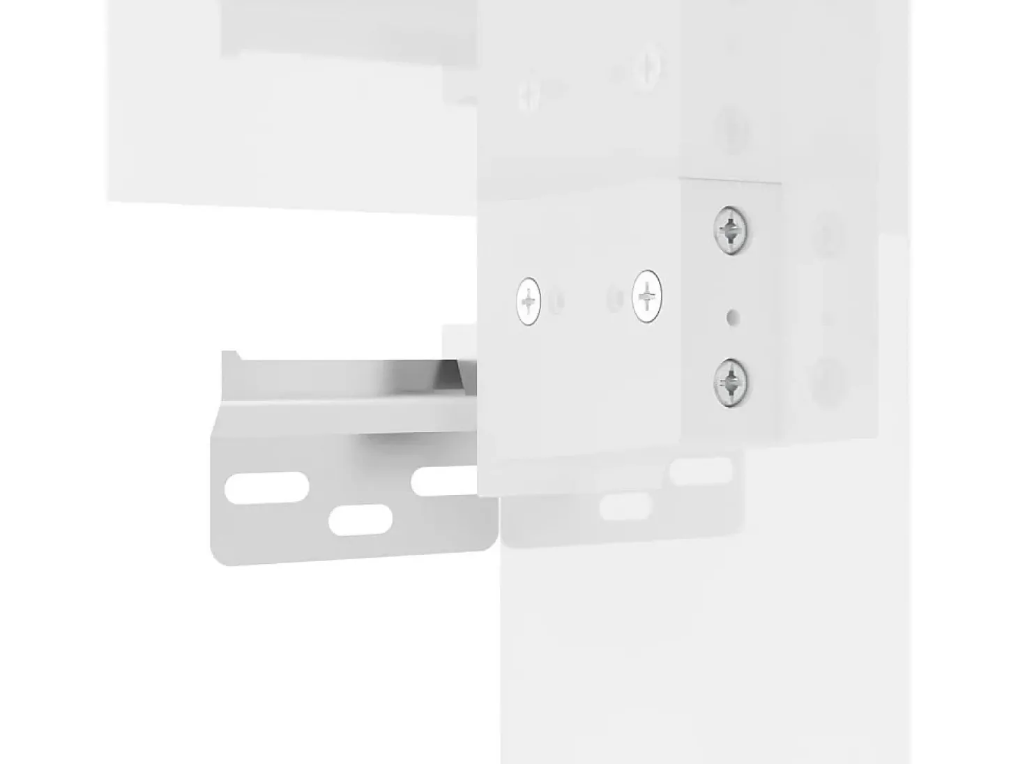 Armário de parede 69,5x34x90 cm branco brilhante