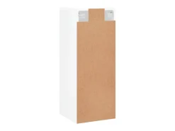 Armário de parede 34,5x34x90 cm branco brilhante