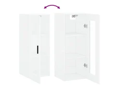 Armário de parede 34,5x34x90 cm branco