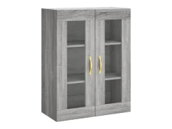 Armário de parede 69,5x34x90 cm cinzento sonoma