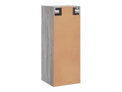 Armário de parede 34,5x34x90 cm cinzento sonoma