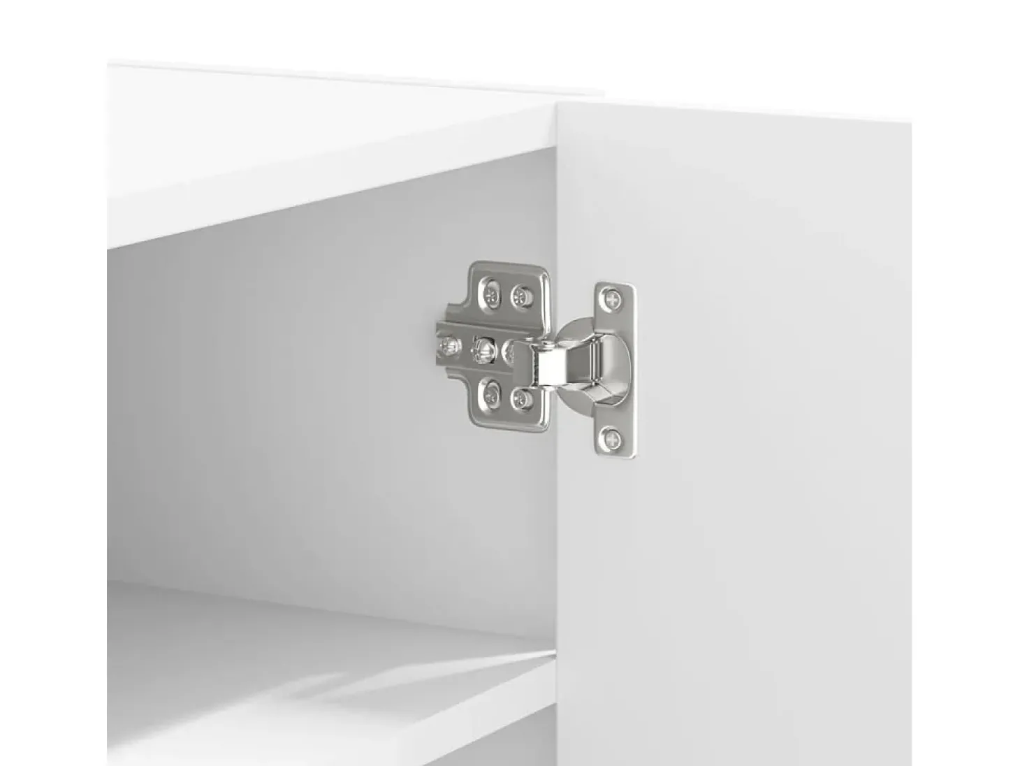 Armário de parede 75x35x60 cm derivados de madeira branco