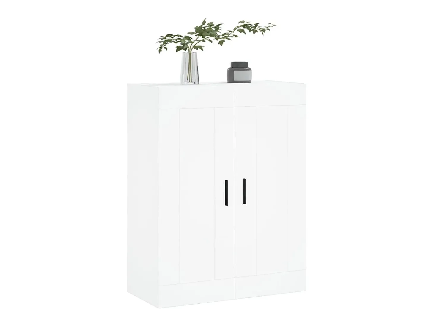 Armário de parede 69,5x34x90 cm derivados de madeira branco
