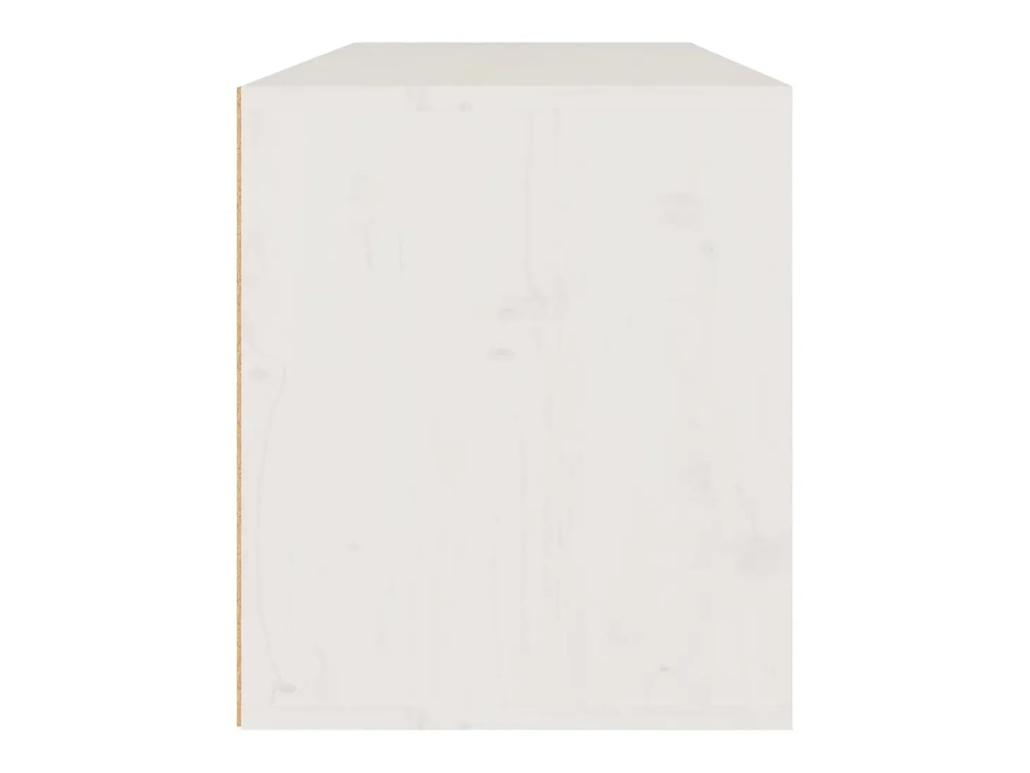 Armário de parede 80x30x35 cm madeira de pinho maciça branco