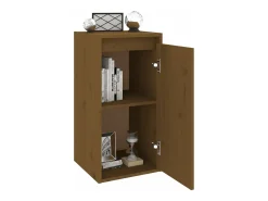 Armário de parede 30x30x60 cm pinho maciço castanho mel