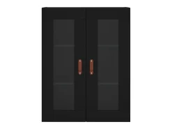 Armário de parede 69,5x34x90 cm preto