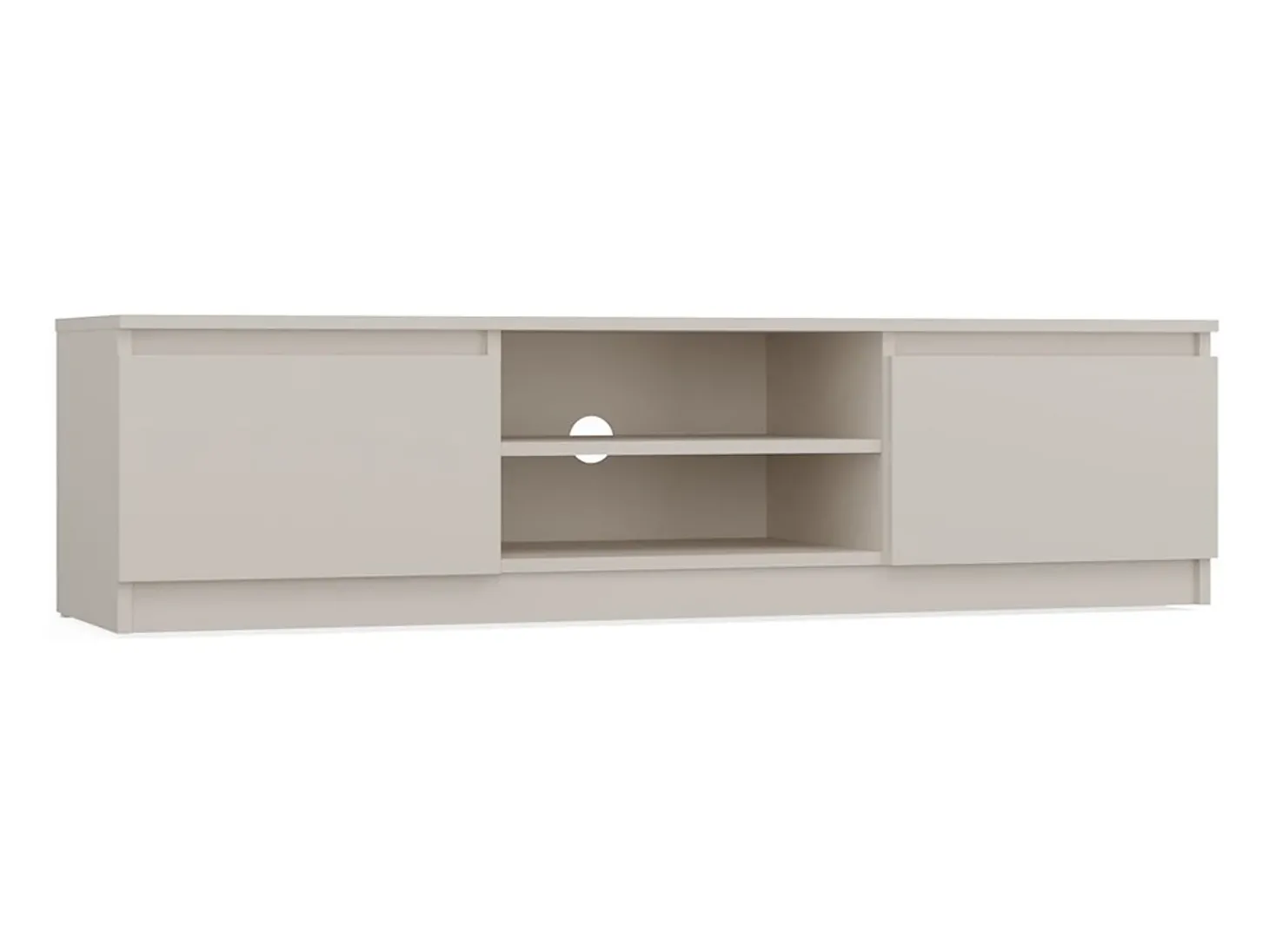 Armário de TV: 2 portas, 2 prateleiras, Caxemira, 40 x 36 x 140cm