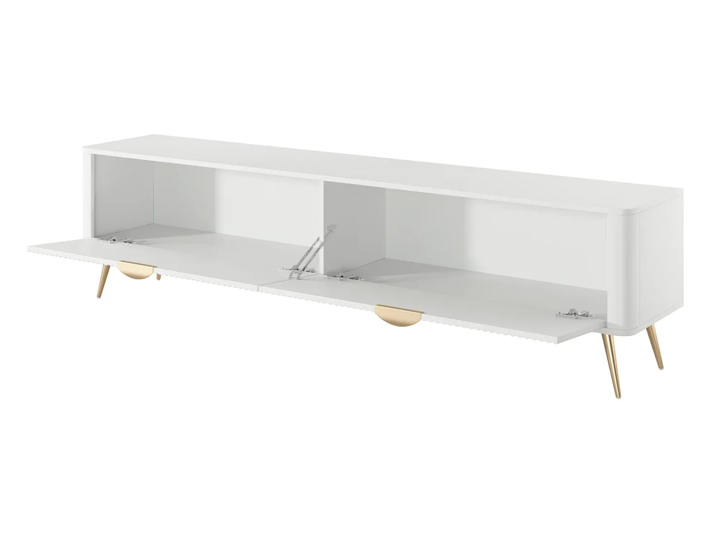 Armário de TV: Branco, 200 x 38 x 51,2 cm