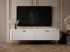 Armário de TV: Branco, 163,2 x 38 x 51,2 cm