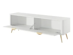 Armário de TV: Branco, 163,2 x 38 x 51,2 cm