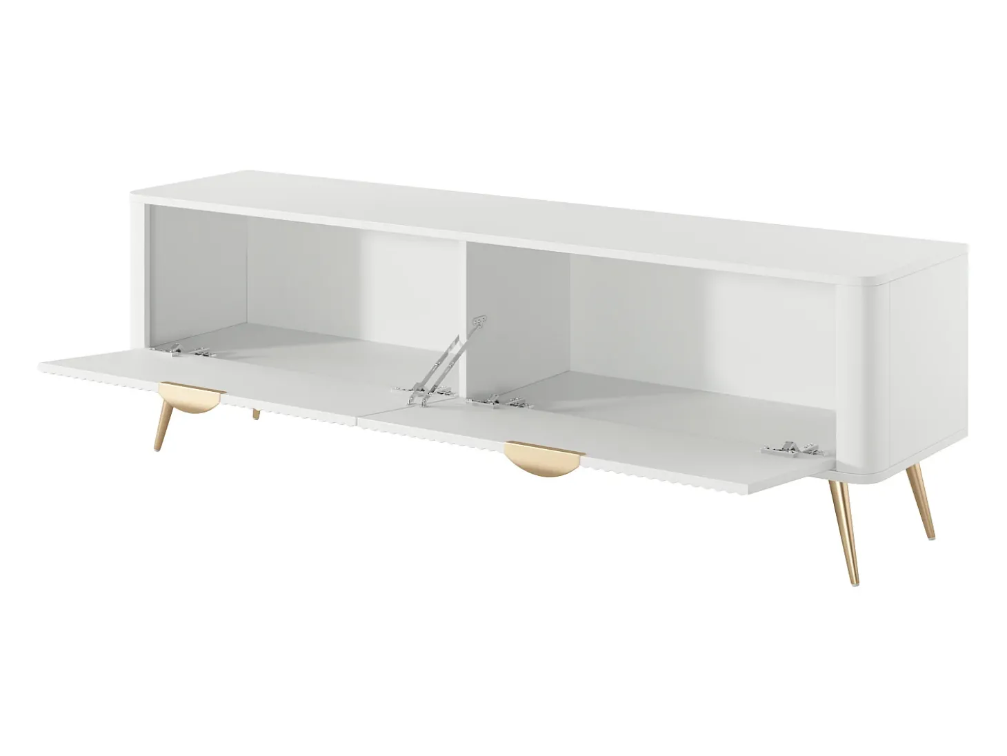 Armário de TV: Branco, 163,2 x 38 x 51,2 cm
