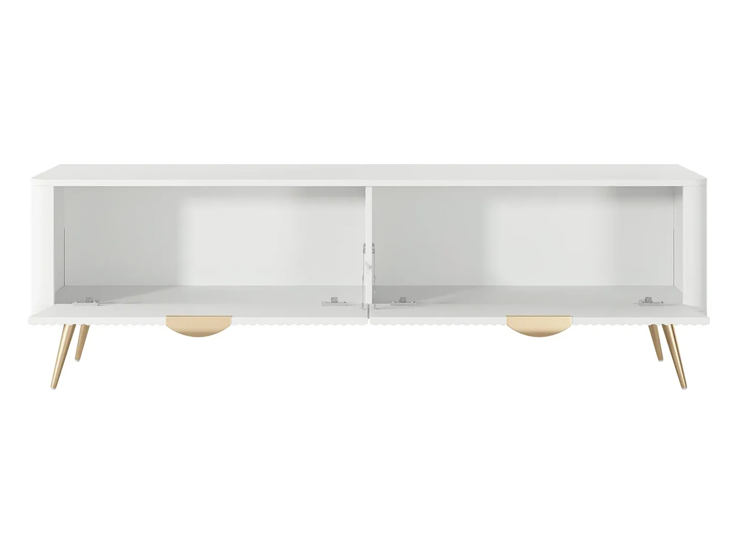 Armário de TV: Branco, 163,2 x 38 x 51,2 cm