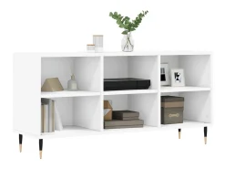 Armário de TV 103,5x30x50 cm derivados de madeira branco PT247786