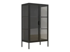 Armário em pé Floka Preto A. 110 x L. 60 x P. 35 cm