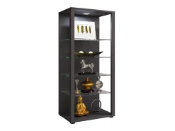 Armário em pé Glasol Preto A. 115 x L. 52 x P. 35 cm