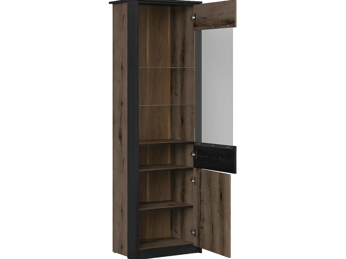 Armário expositor de 2 portas Romane Bois