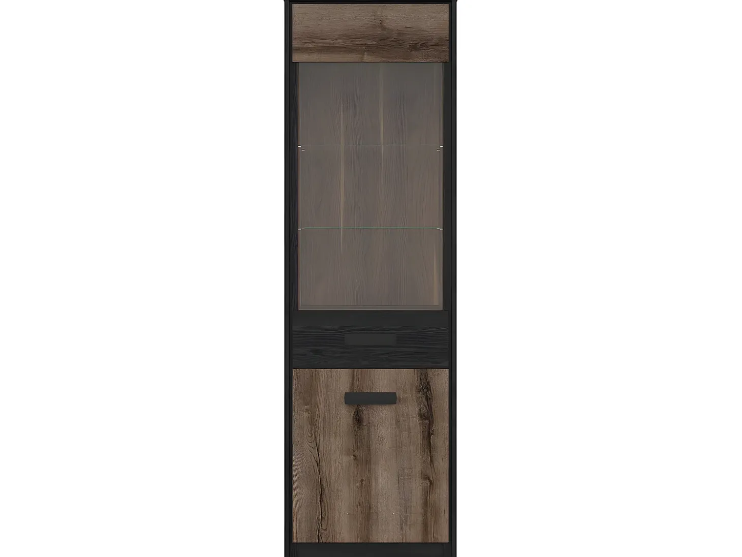 Armário expositor de 2 portas Romane Bois