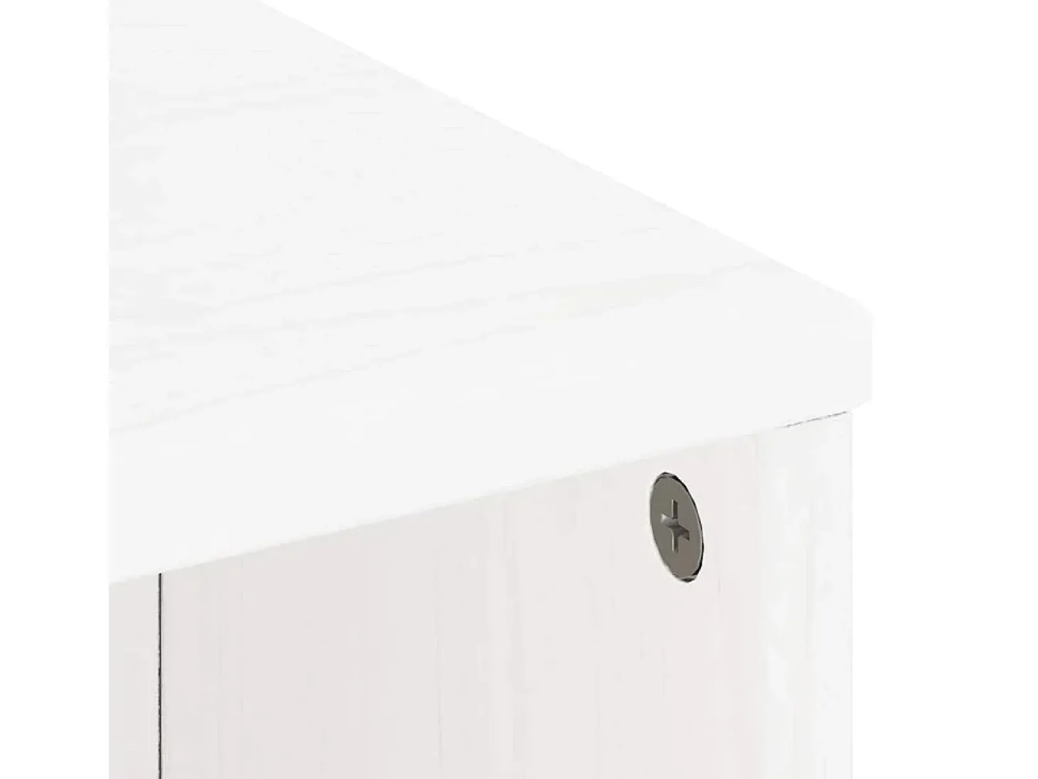 Armário lateral ODDA branco 40x24x79 cm pinho de madeira maciça