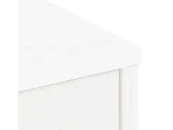 Armário lateral ODDA branco 40x24x79 cm pinho de madeira maciça