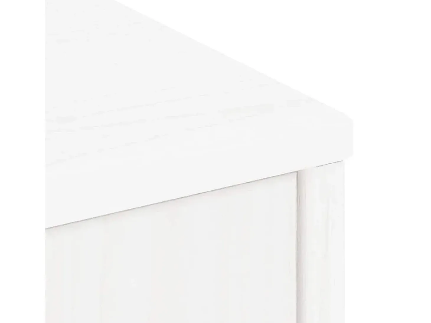 Armário lateral ODDA branco 40x24x79 cm pinho de madeira maciça