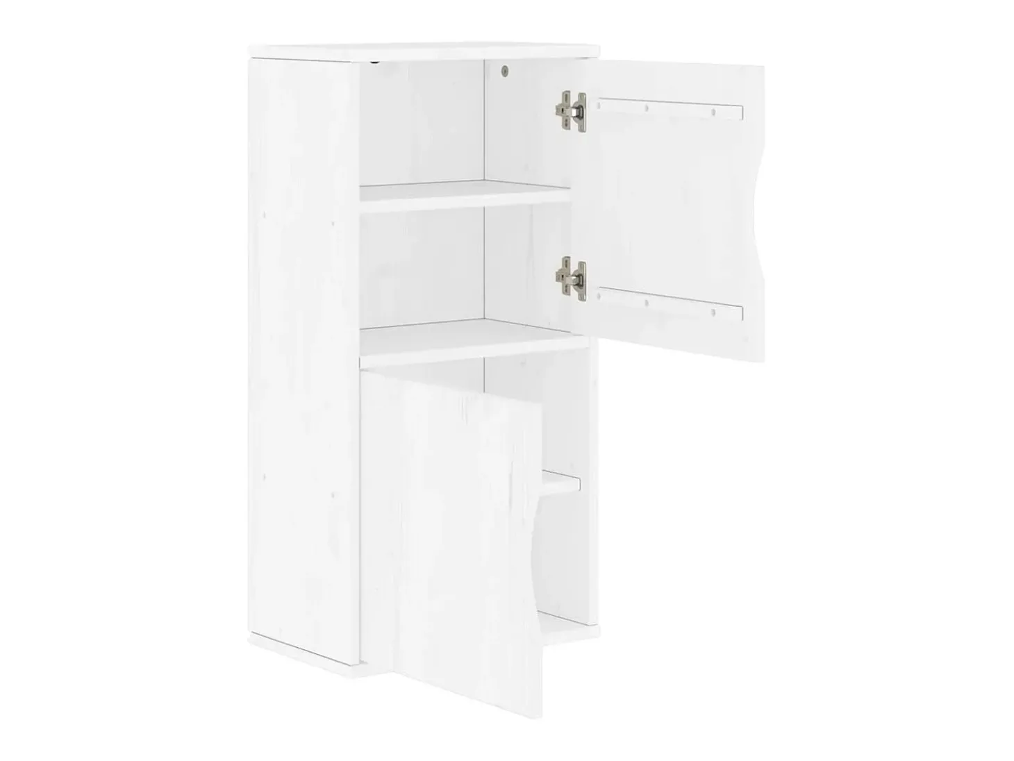 Armário lateral ODDA branco 40x24x79 cm pinho de madeira maciça