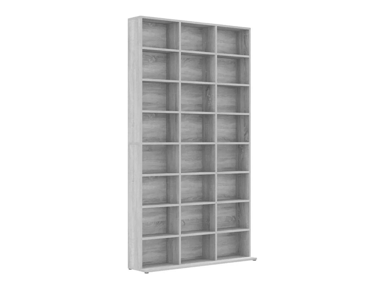 Armário p/ CD 102x23x177,5 cm derivados madeira cinzento sonoma