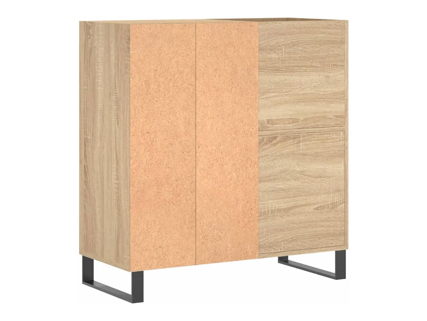 Armário p/ discos 84,5x38x89 cm deriv. madeira carvalho sonoma