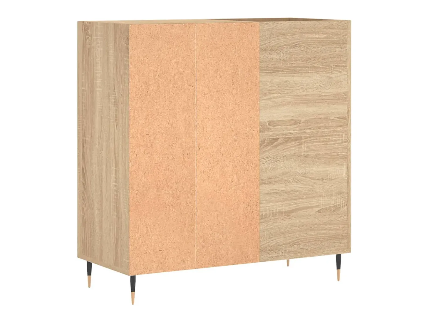 Armário p/ discos 84,5x38x89 cm deriv. madeira carvalho sonoma