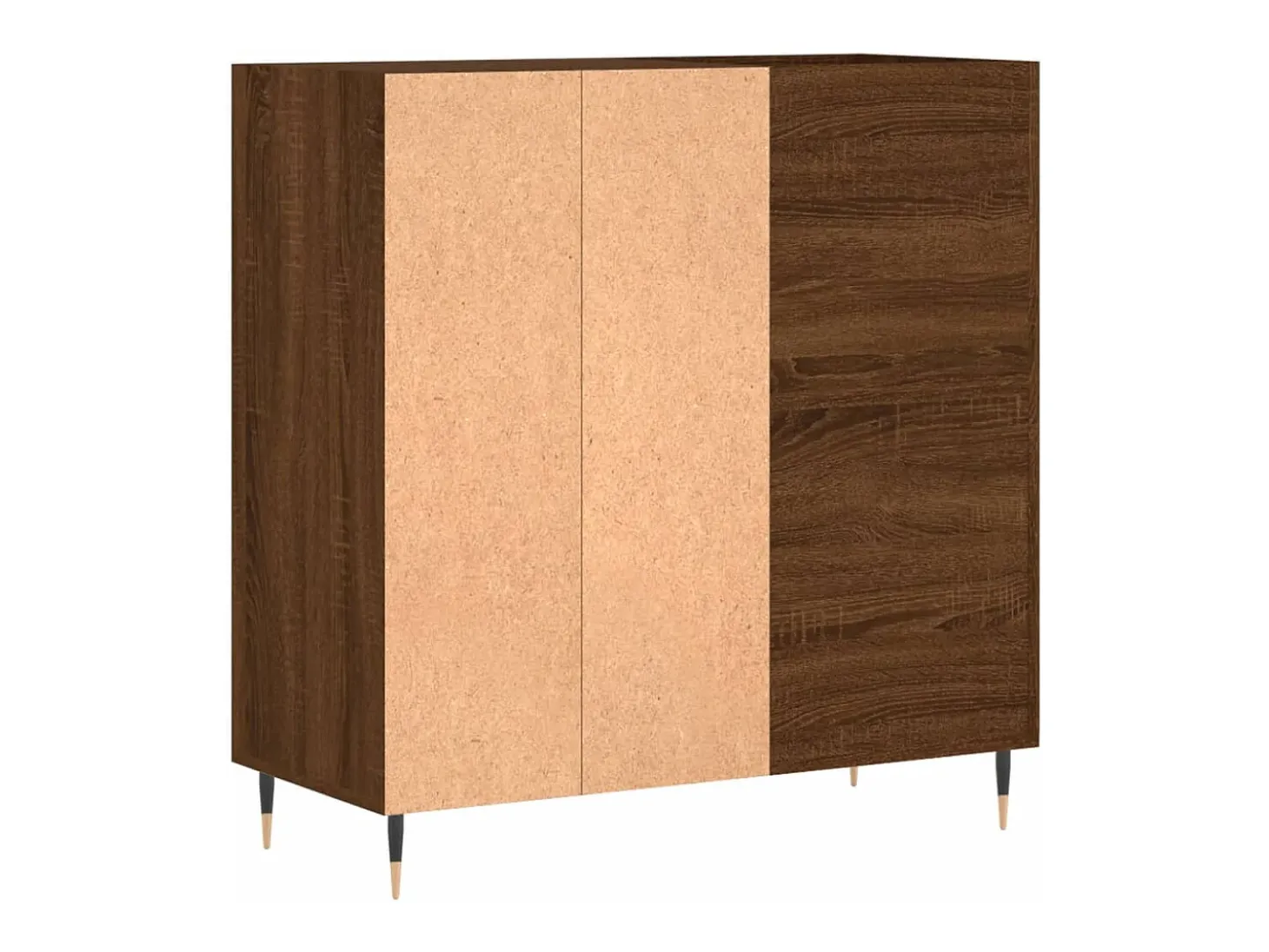 Armário p/ discos 84,5x38x89cm deriv. madeira carvalho castanho