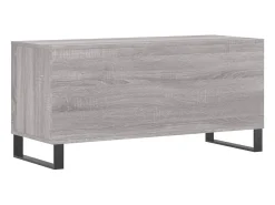 Armário p/ discos 100x38x48cm derivados madeira cinzento sonoma