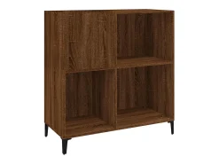Armário p/ discos 84,5x38x89cm deriv. madeira carvalho castanho