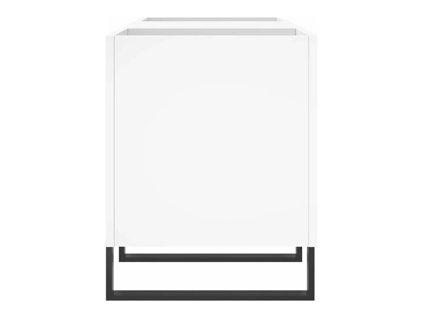 Armário para discos 121x38x48 cm derivados de madeira branco