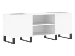 Armário para discos 121x38x48 cm derivados de madeira branco