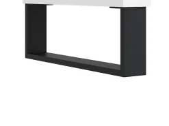 Armário para discos 84,5x38x89 cm derivados de madeira branco
